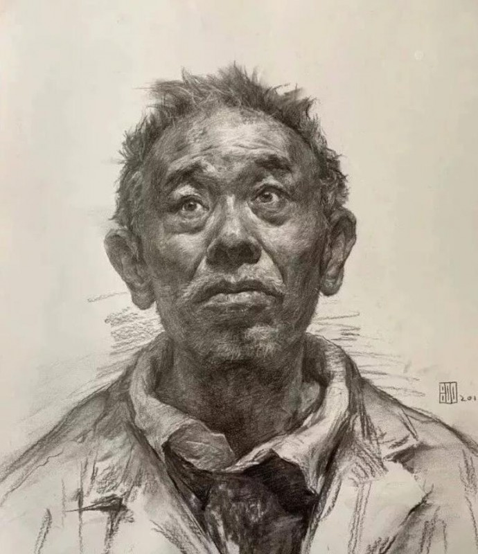 素描頭像中的黑白灰關系，有四點知識！