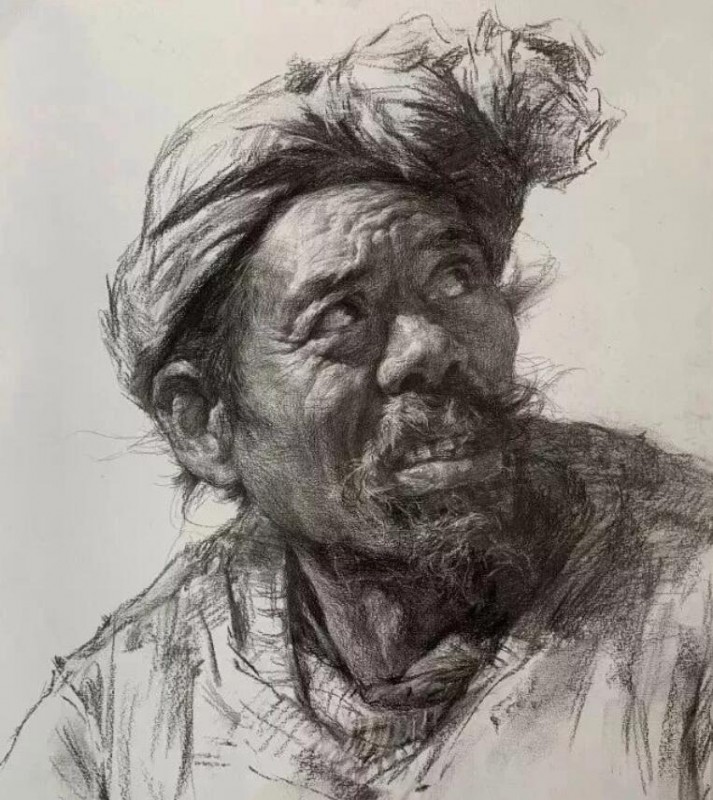 素描頭像中的黑白灰關系，有四點知識！