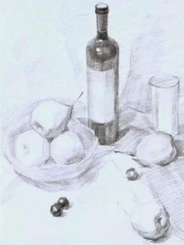 教你畫一組素描靜物，步驟超詳細
