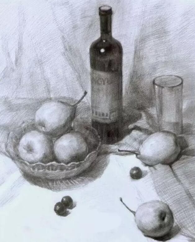 教你畫一組素描靜物，步驟超詳細
