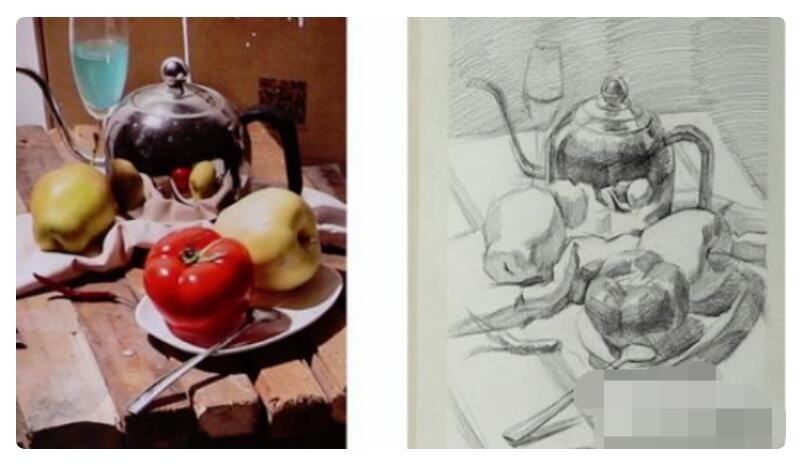 一般素描靜物的步驟？