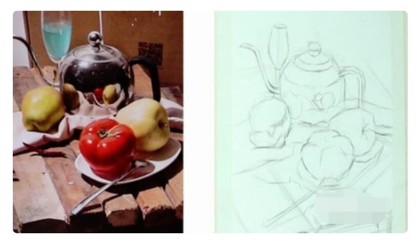 一般素描靜物的步驟？